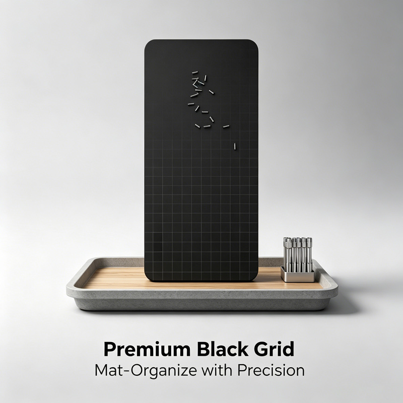 Screw Organizer Kit - Нескользящий термостойкий силиконовый магнитный коврик-органайзер для