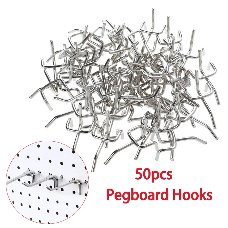 Workshop Tools.Hanging Board - Крючки для перфорированной доски, 50 шт.,