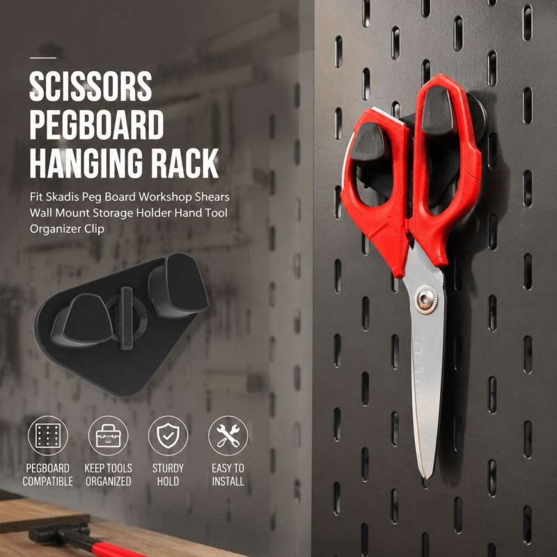 Workshop Tools.Hanging Board - Держатель для ножниц на перфорированную панель